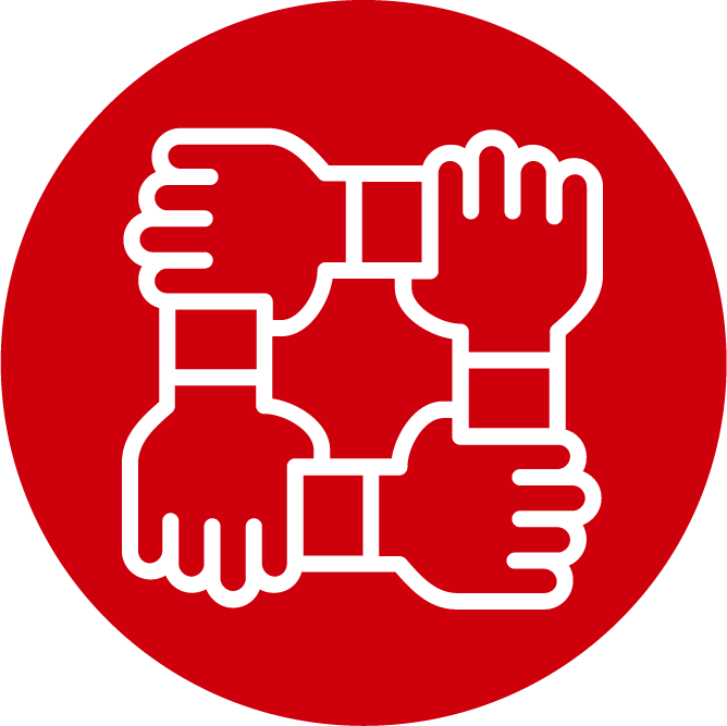 Be Ready Utah Get Involved logo with hands clasping together