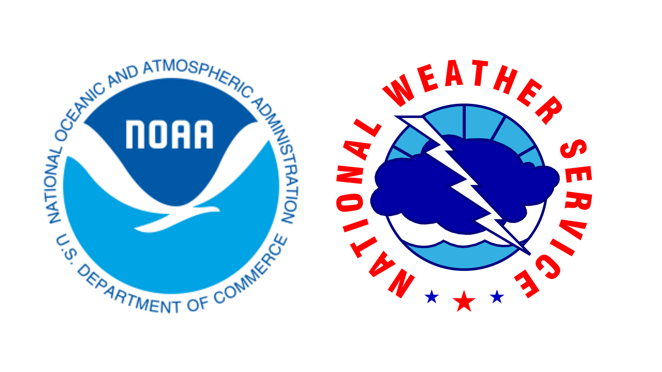 National Oceanic and Atmospheric Administration logo next to the National Weather Service logo