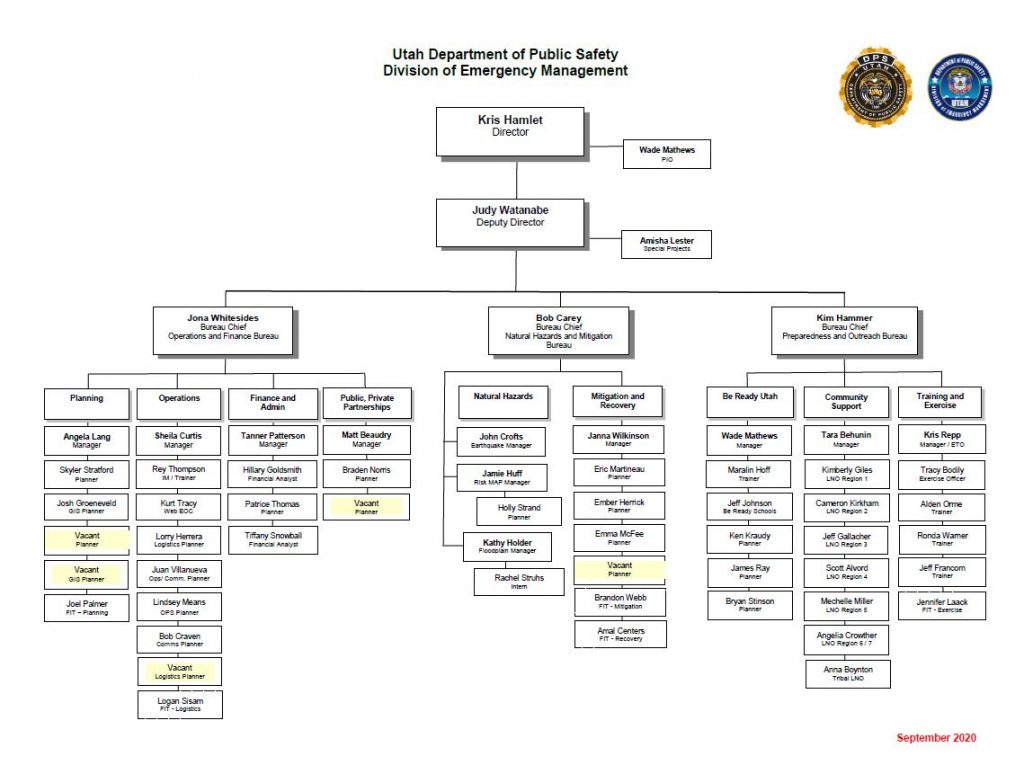 DEM Org Chart | DPS – Emergency Management